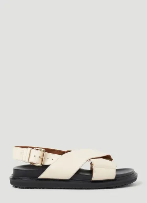 Marni Fussbett Leather Sandals