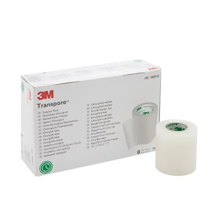 Medical Tape 3M™ Transpore™ Porous Plastic 2 Inch X 10 Yard Transparent NonSterile