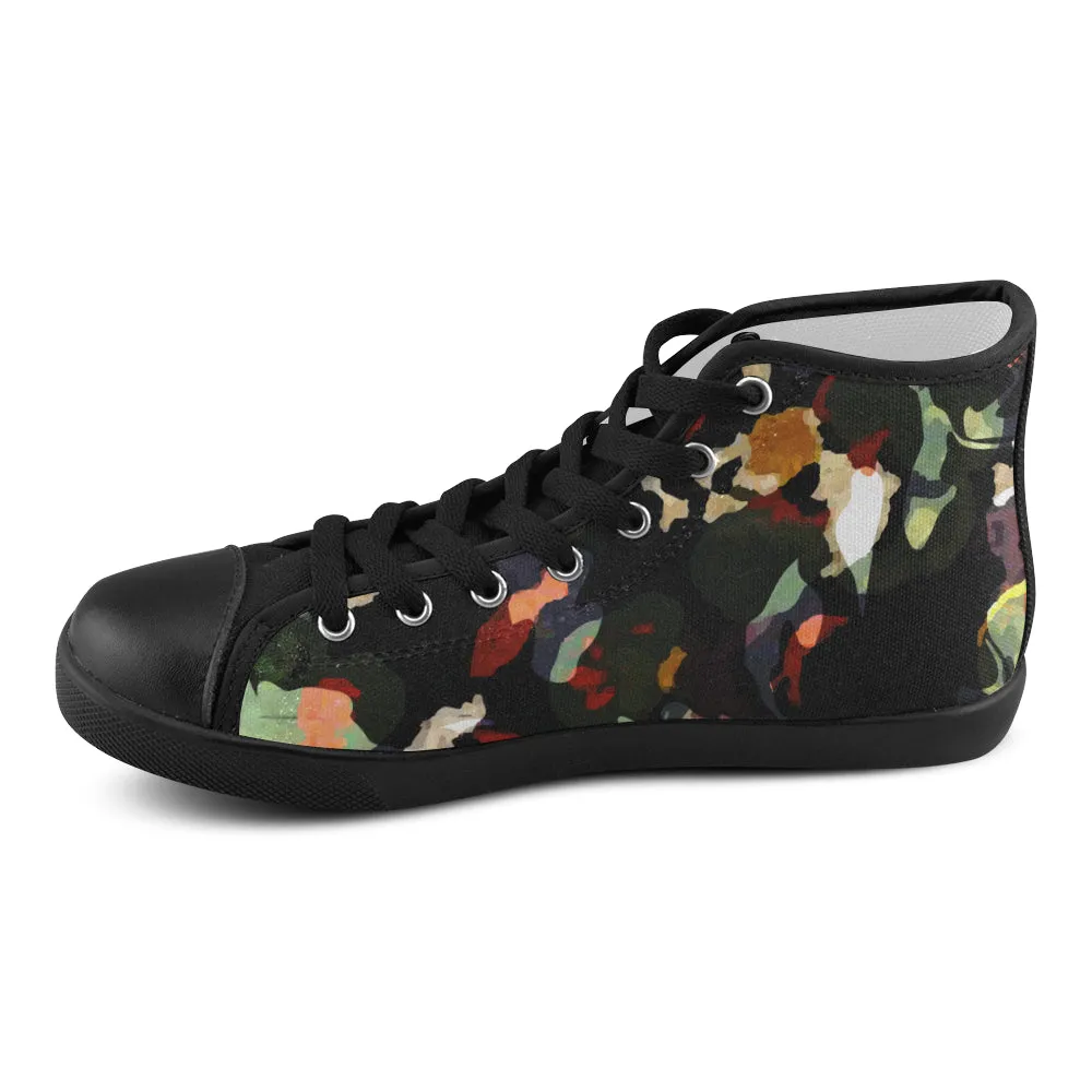 Men's Duck Hunter Camouflage Print Canvas High Top Shoes