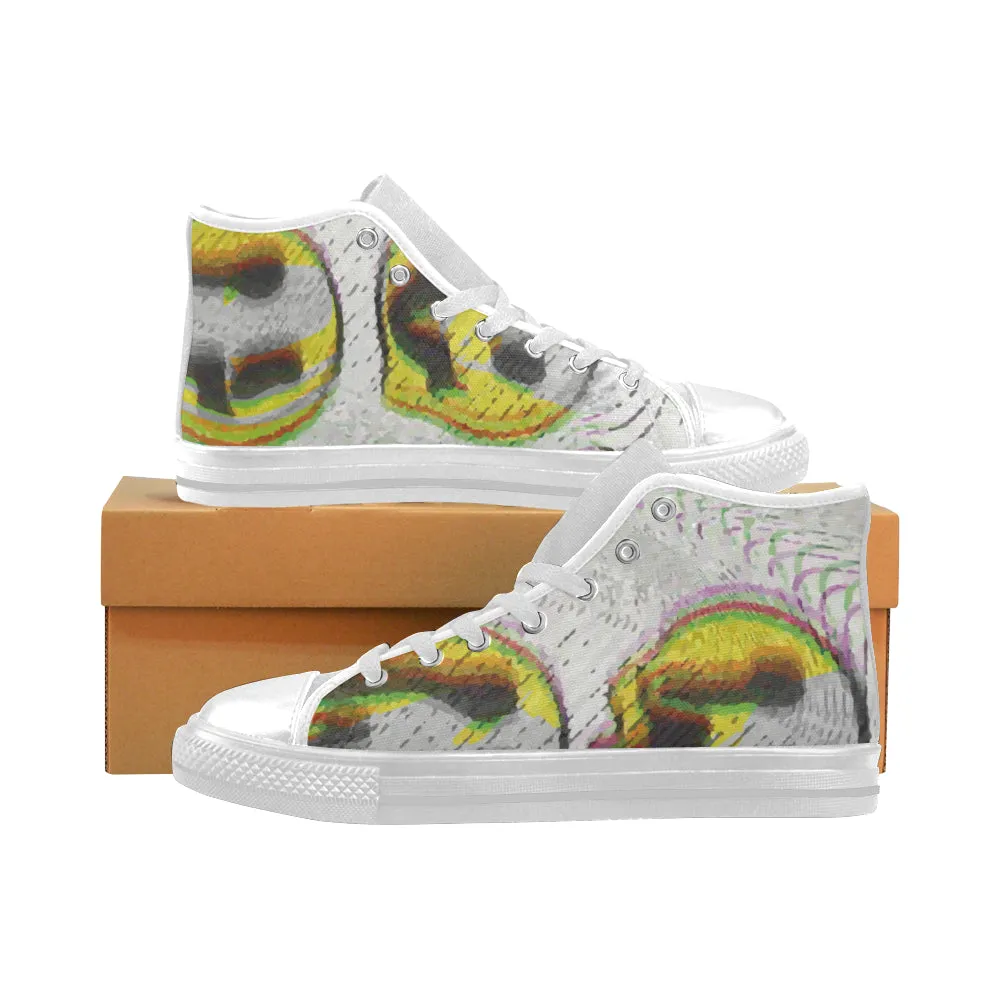 Men's Oracle Psychedelic Print Canvas High Top Shoes