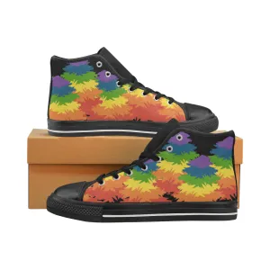 Men's Pride Christmas Print Canvas High Top Shoes