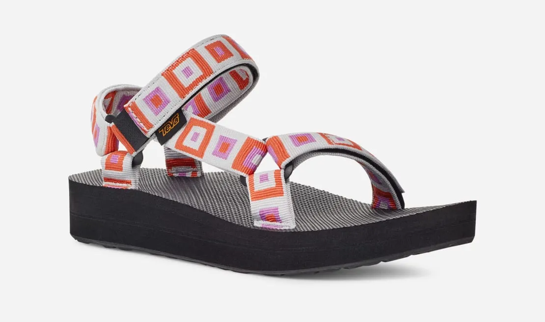 Midform Universal Sandal in Retro Squares Explore