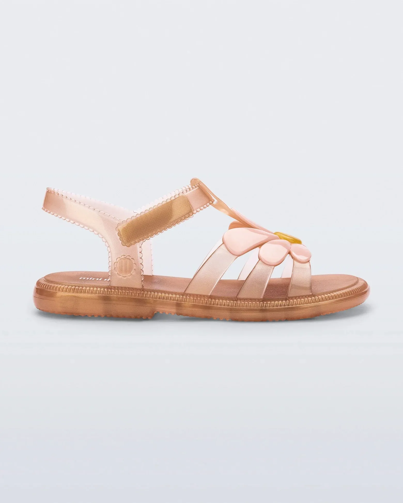 MIN Melissa Hip Bloomy Baby Sandal in Brown & Pink Baby & Toddler