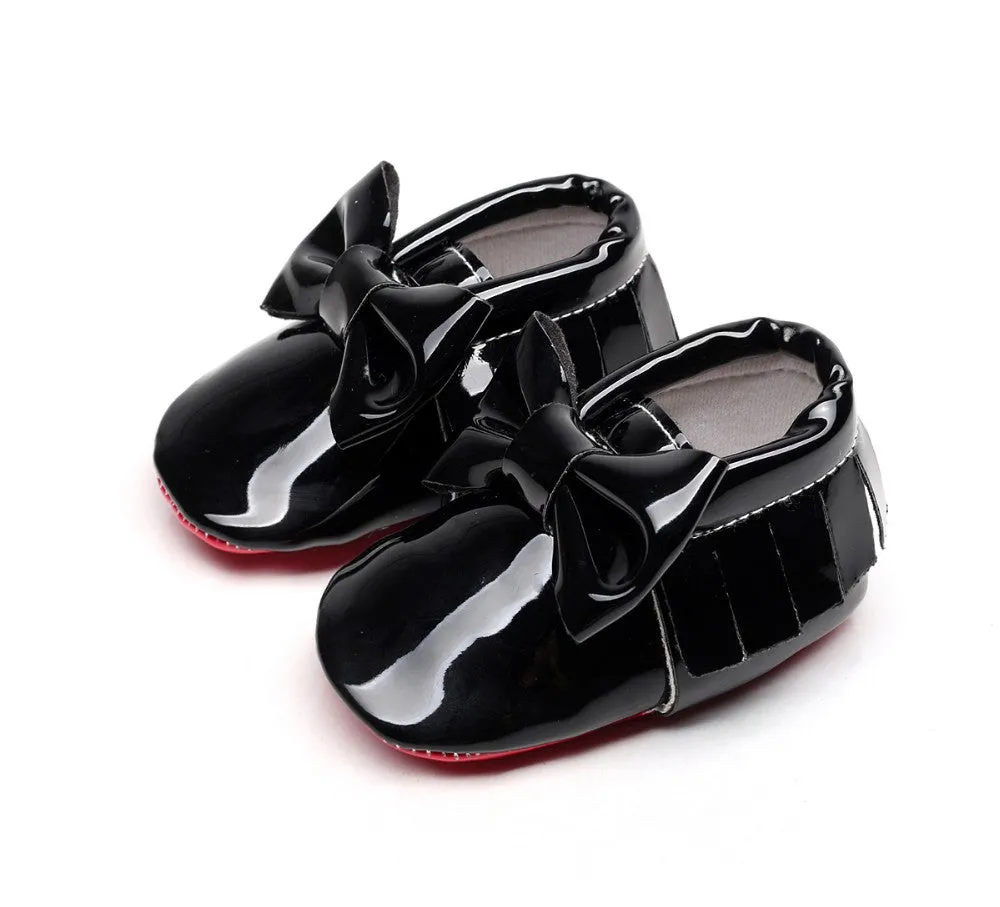 Mini Lou Bee Patent Moccasins