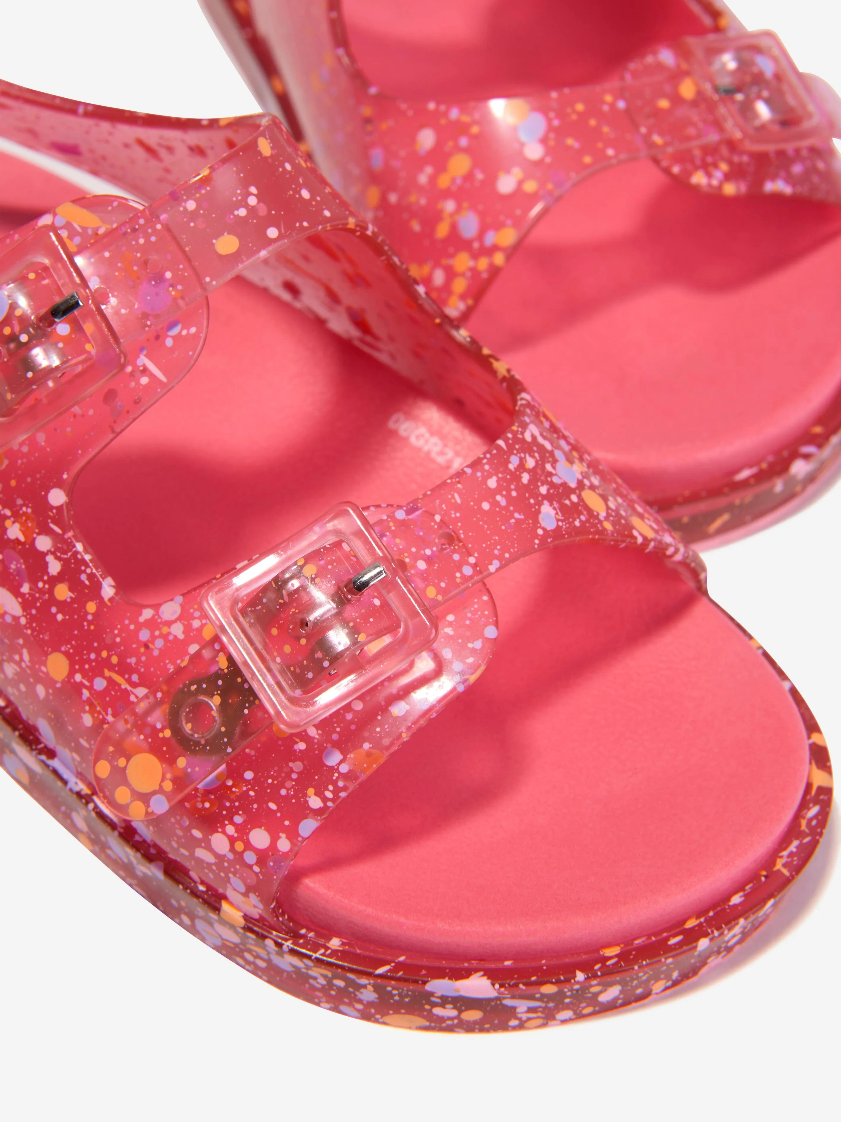 Mini Melissa Girls Wide Fleck Jelly Sandals