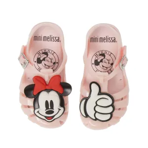 Mini Melissa Kids Girls "Aranha   Mickey" Friends Jelly Sandals Shoes in Pink