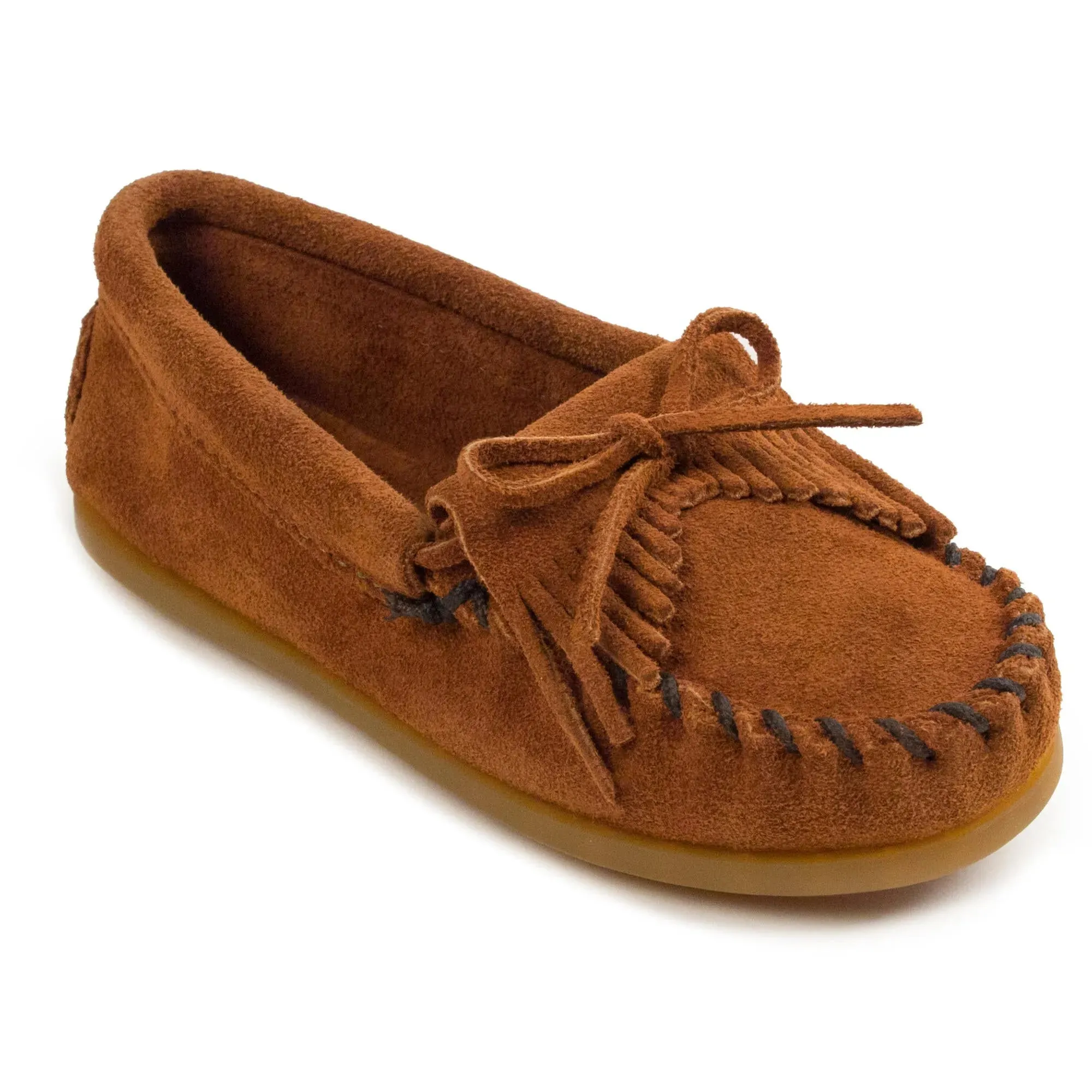 Minnetonka Kilty Hardsole Suede - Children's Moccasin