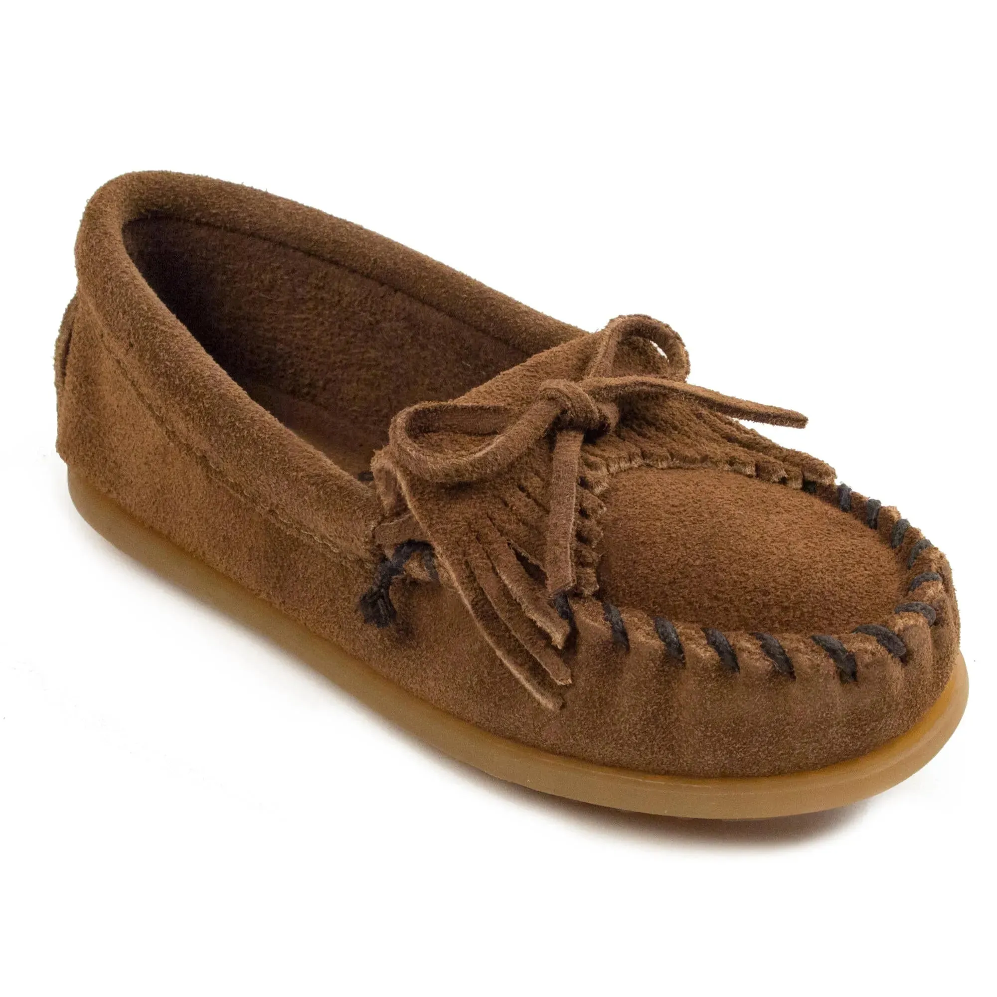 Minnetonka Kilty Hardsole Suede - Children's Moccasin