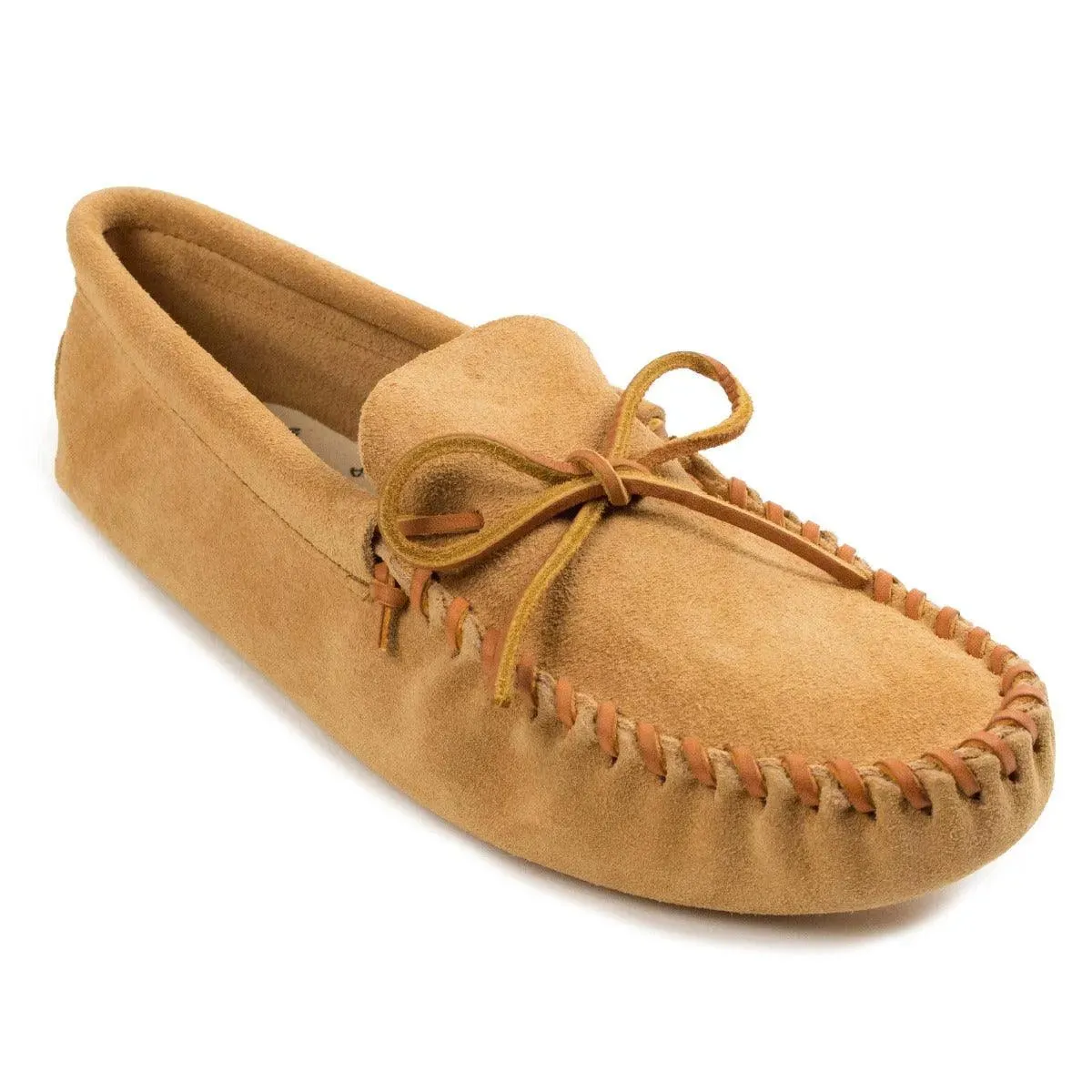 Minnetonka Leather Laced Softsole - Mens Moccasin