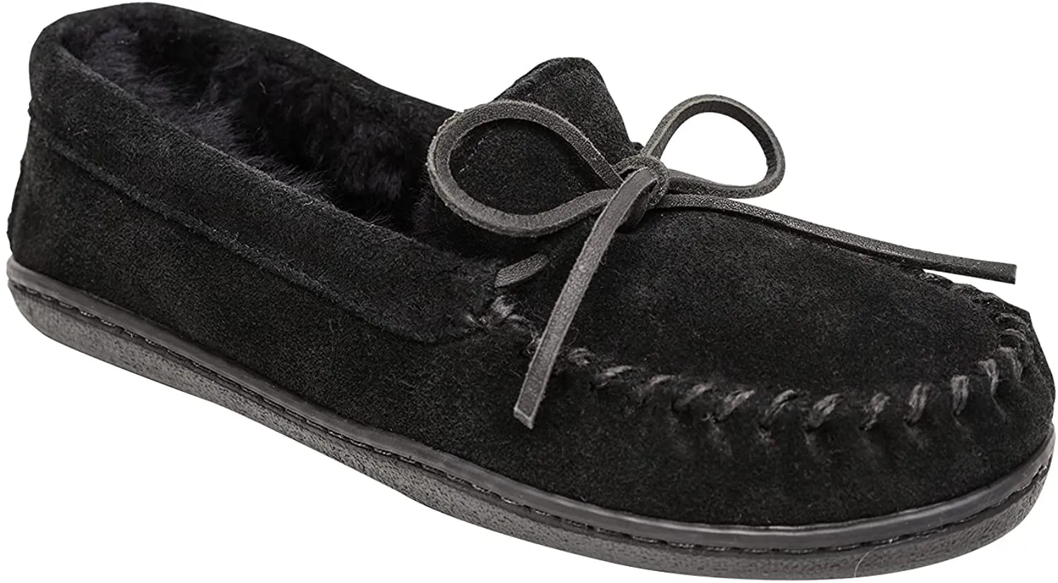 Minnetonka Women's Sheepskin Hardsole Moc