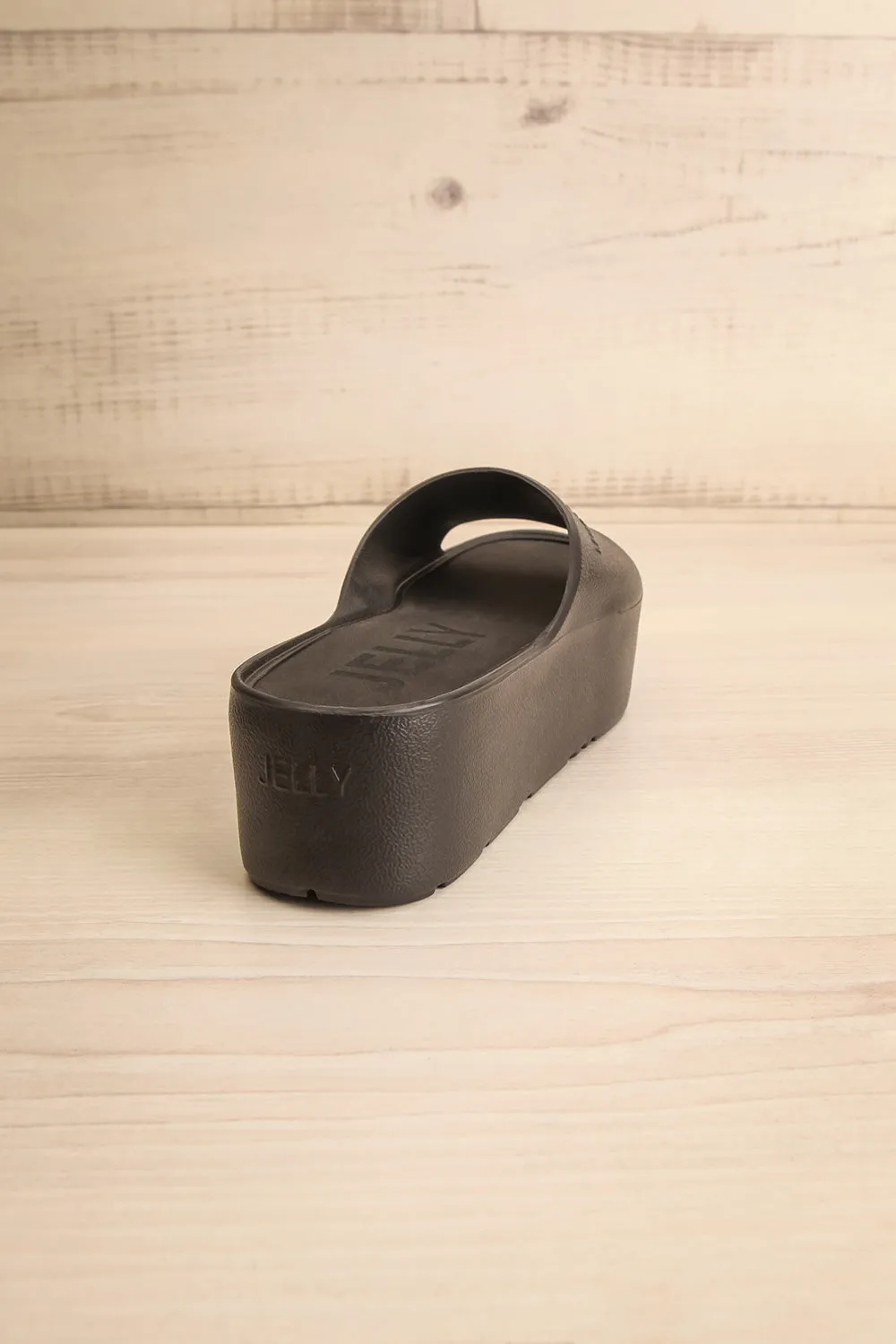 Muur Black | Platform Slide Sandals