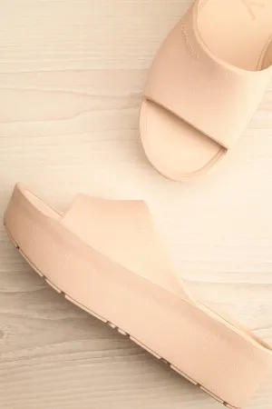 Muur Blush | Platform Slide Sandals