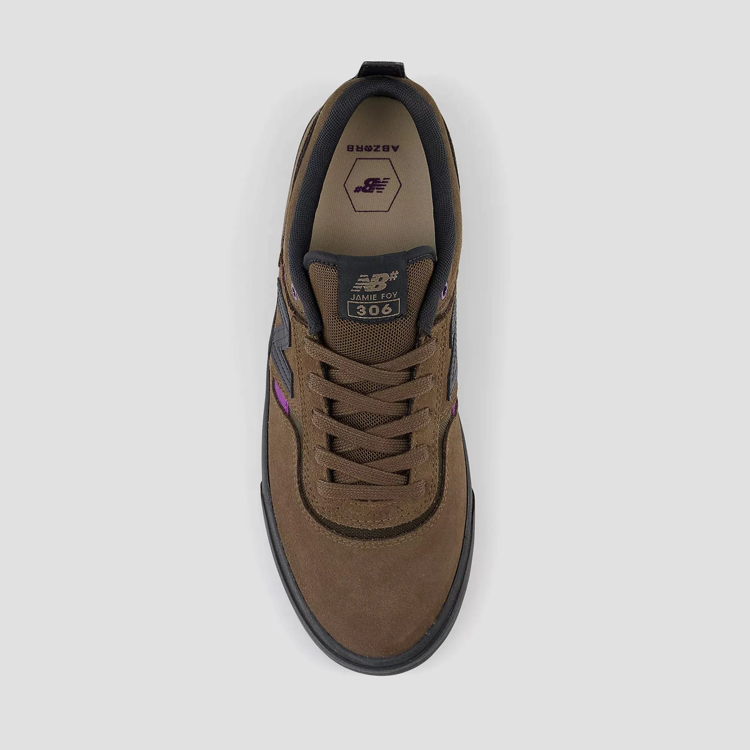 New Balance Numeric Jamie Foy 306 Skate Shoes Brown / Purple