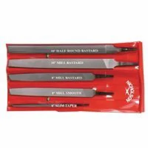 Nicholson 22040NN 5-Piece General Purpose File Kit, 6"/8"/10" (1 Set)