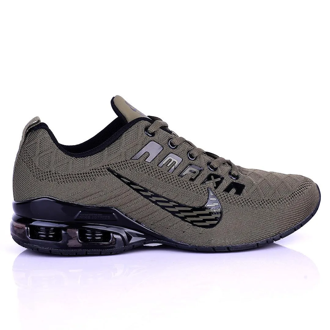 NK Joy Ride Zoom Green Sneaker With Solid Black Sole