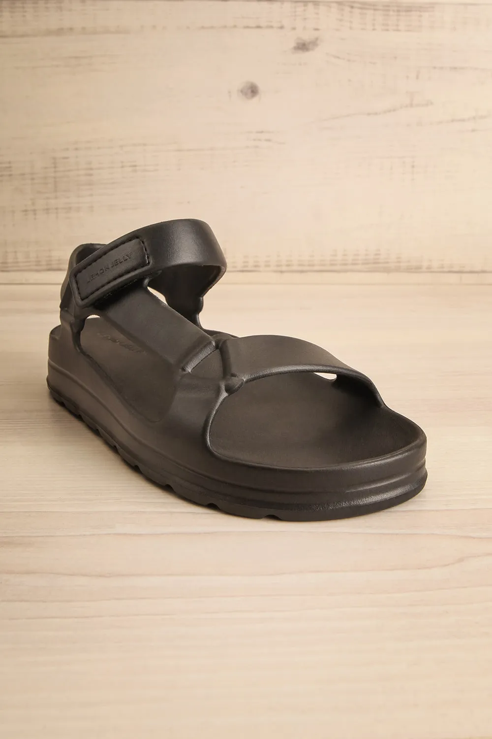 Nollah Black | Sandals w/ Velcro Closure