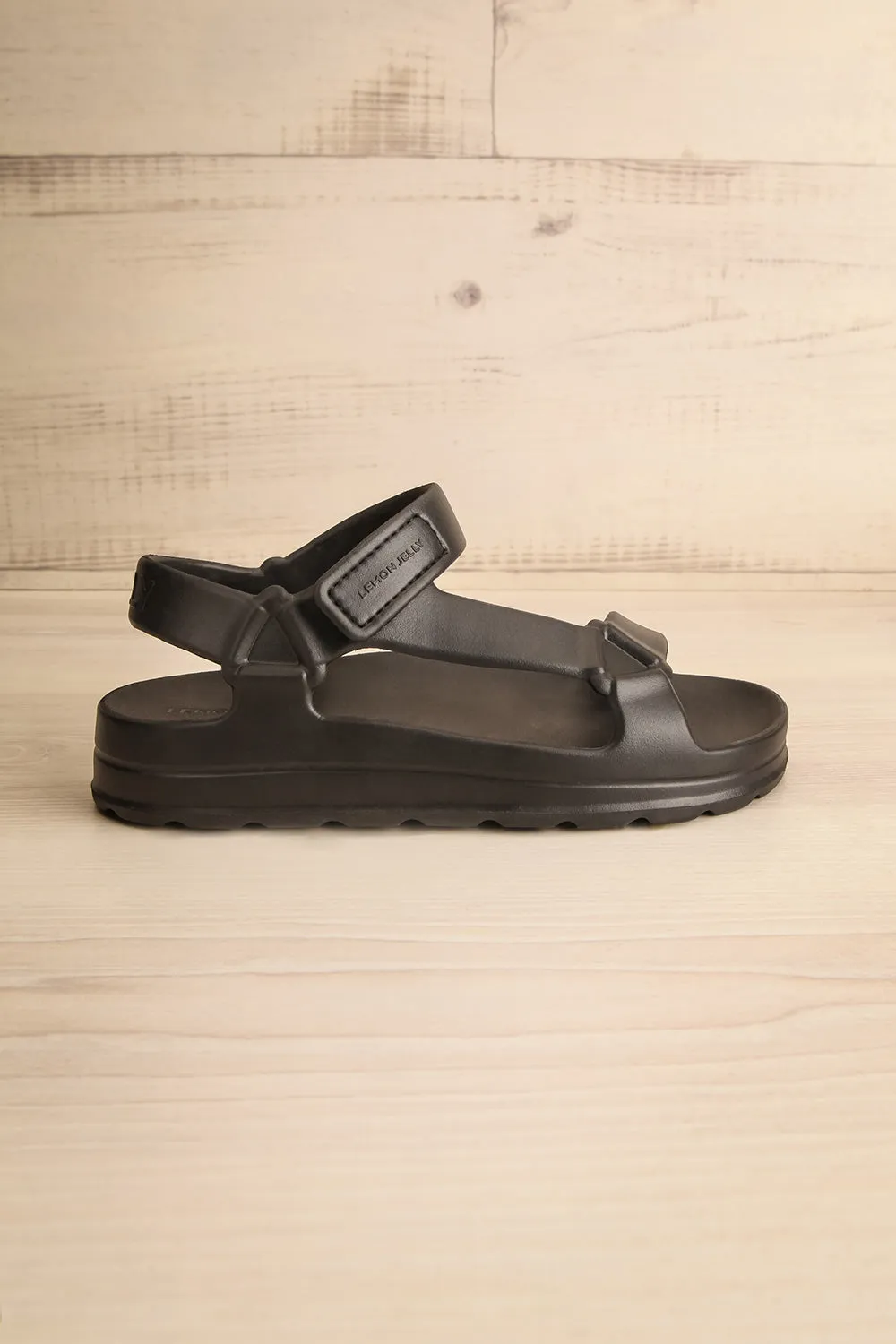 Nollah Black | Sandals w/ Velcro Closure