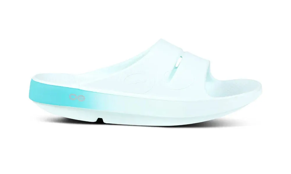 OOFOS Womens Ooahh Sport Slide Ice Fade