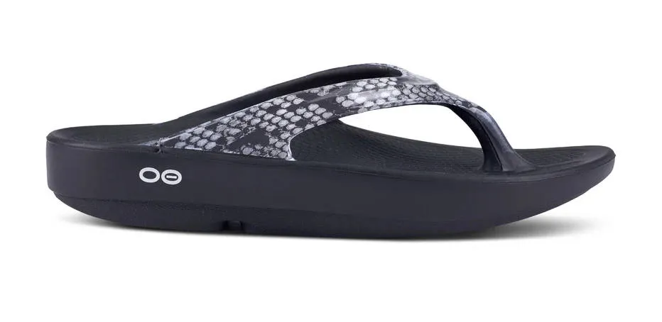 OOFOS Womens Oolala Sandal Limited Snake