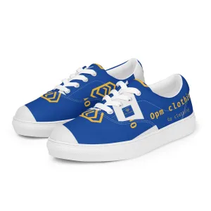 Opm insignia  lace-up canvas shoes