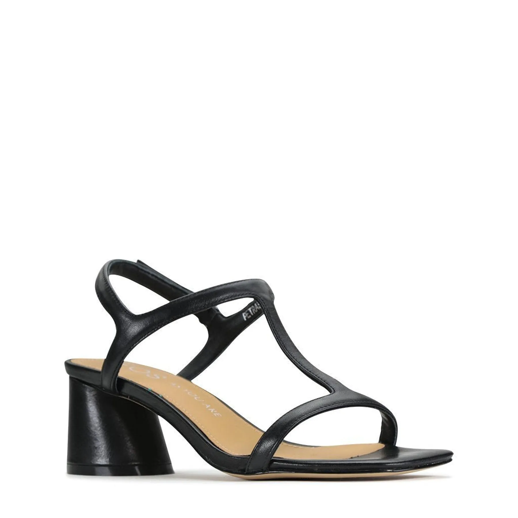 PETRAS LEATHER HEEL ARCHIVE SANDAL