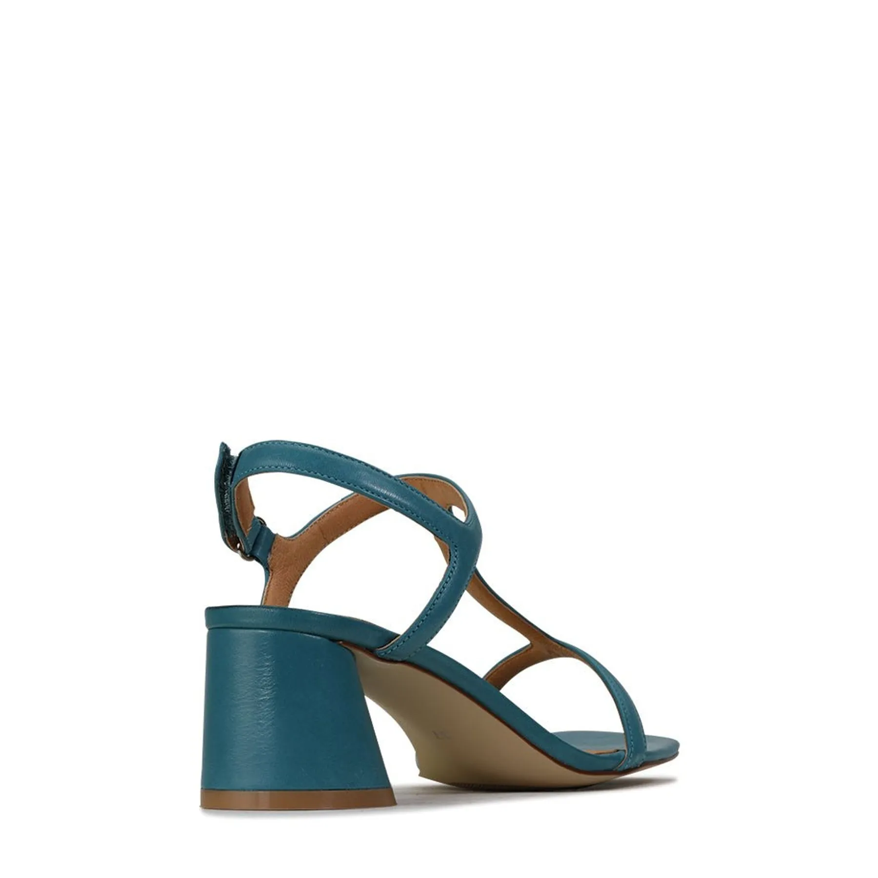 PETRAS LEATHER HEEL ARCHIVE SANDAL