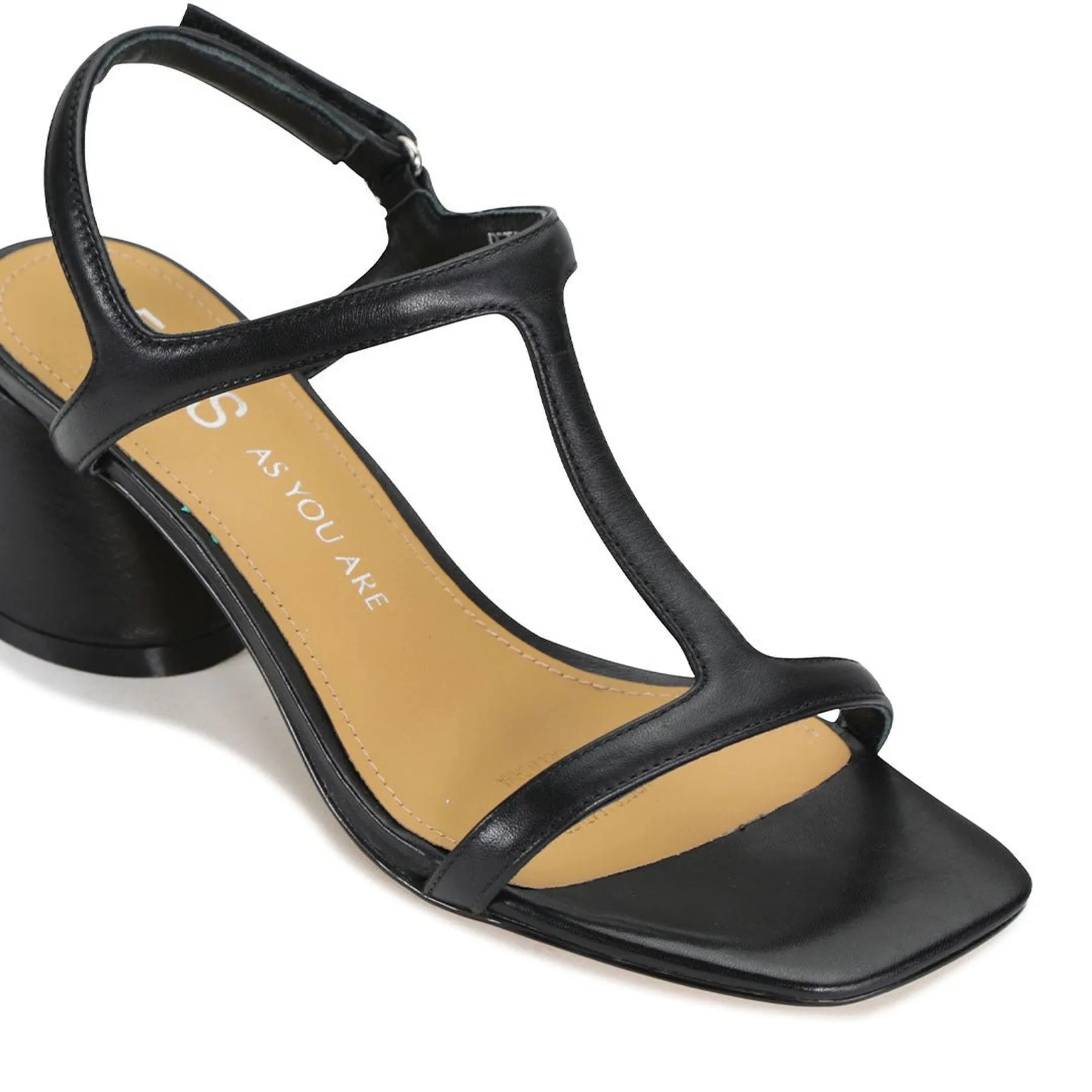 PETRAS LEATHER HEEL ARCHIVE SANDAL