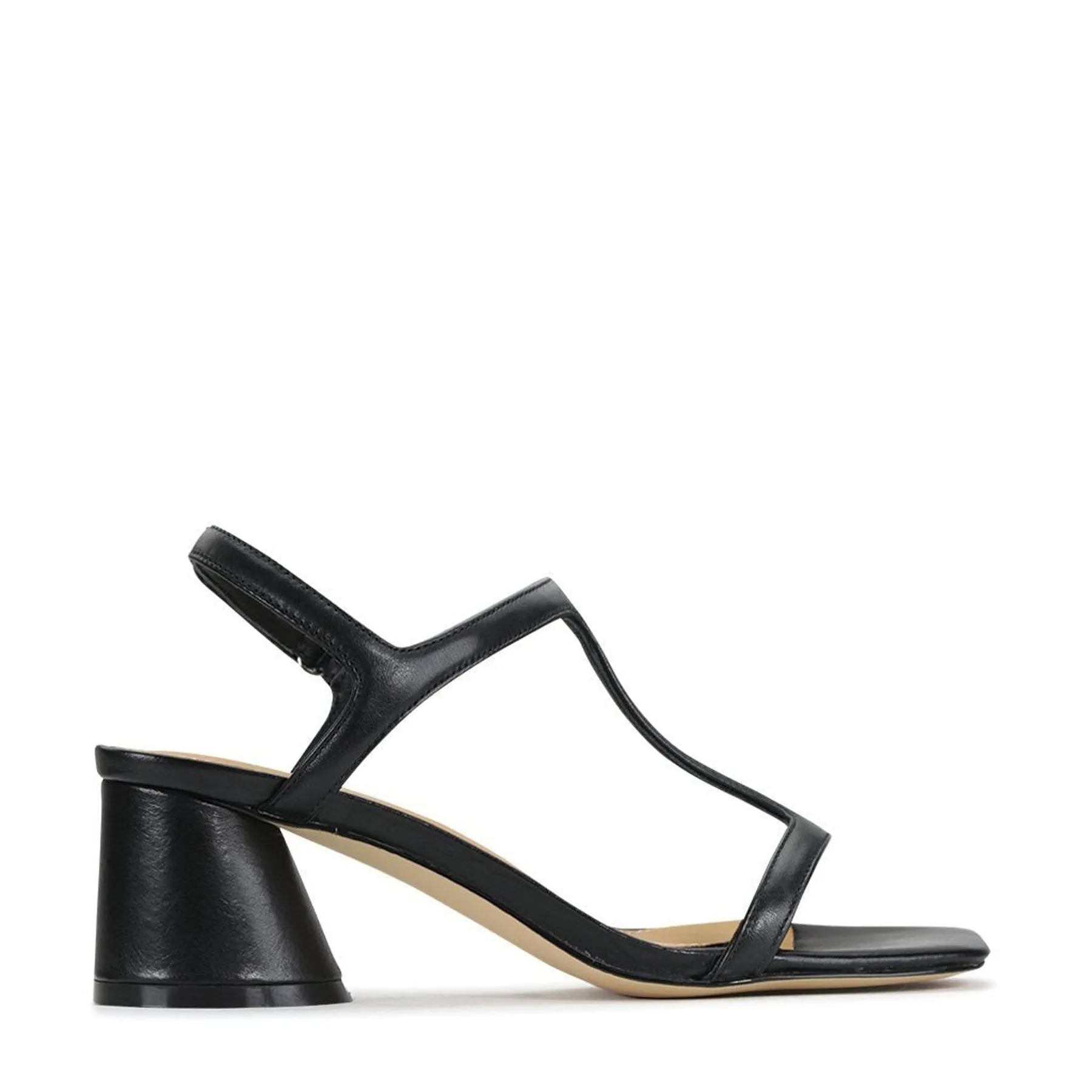 PETRAS LEATHER HEEL ARCHIVE SANDAL