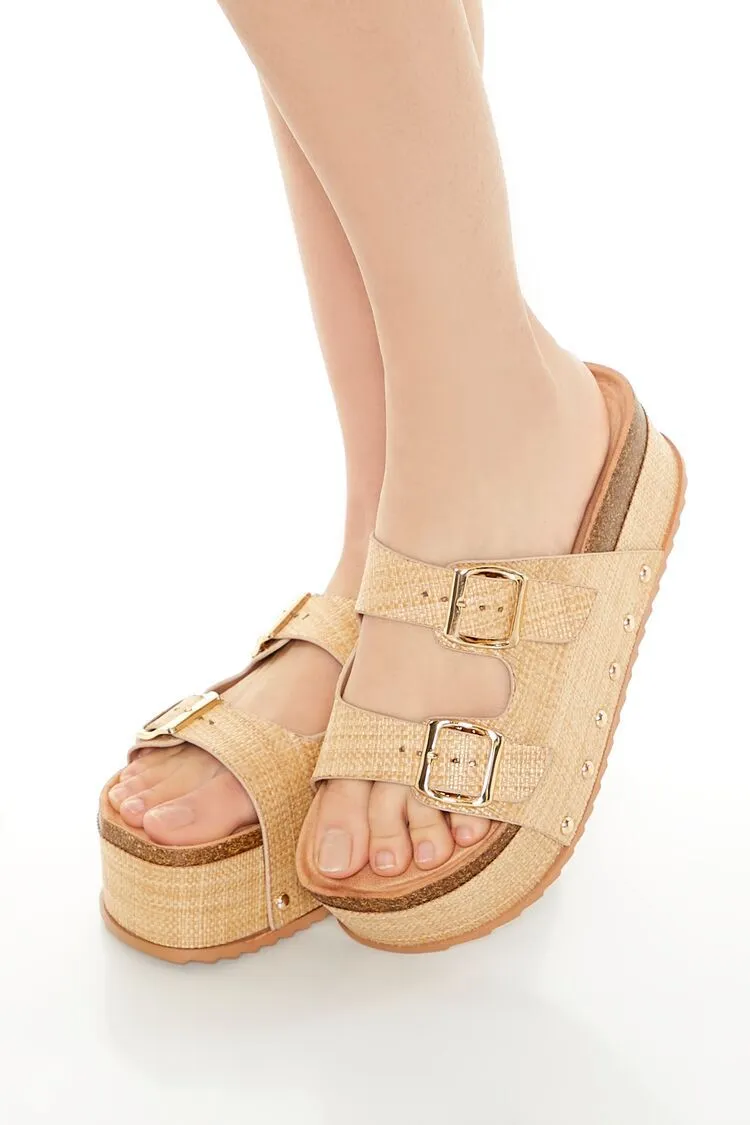 Platform Dual-Strap Sandals