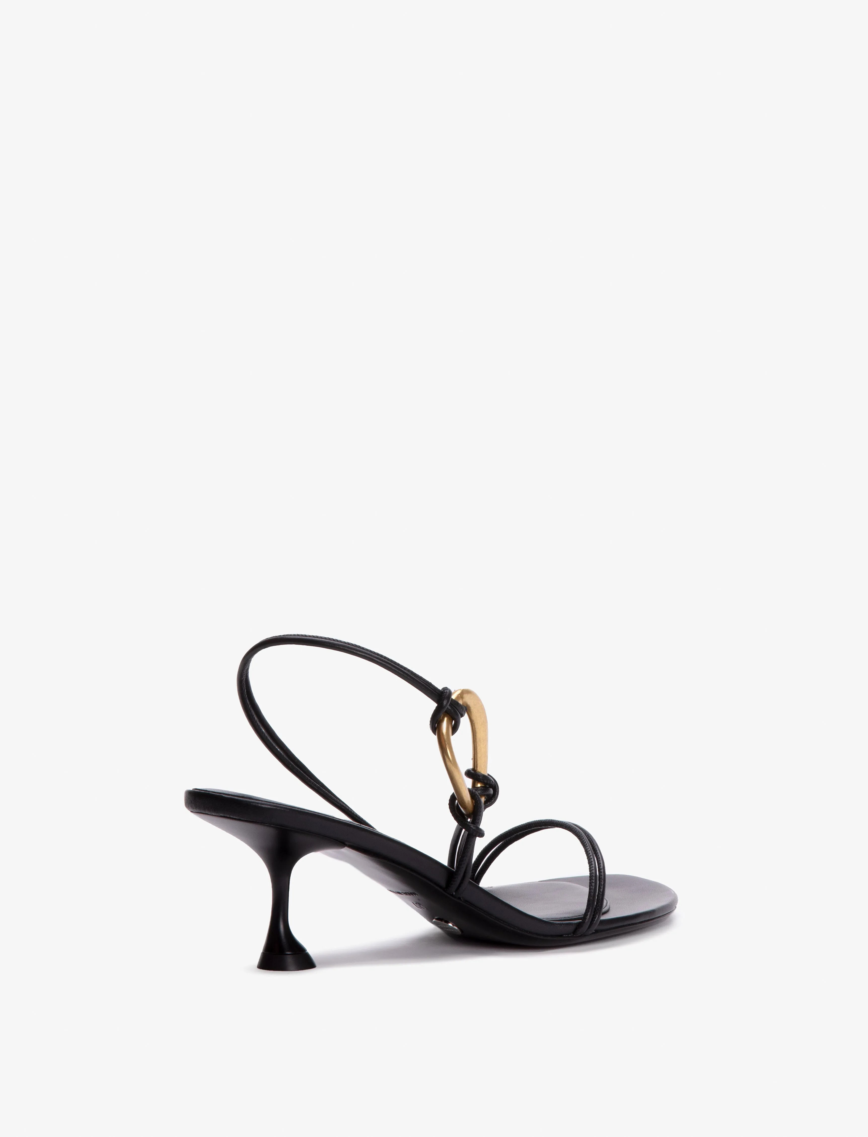 Proenza Schouler Hoop Slingback Sandals - Black