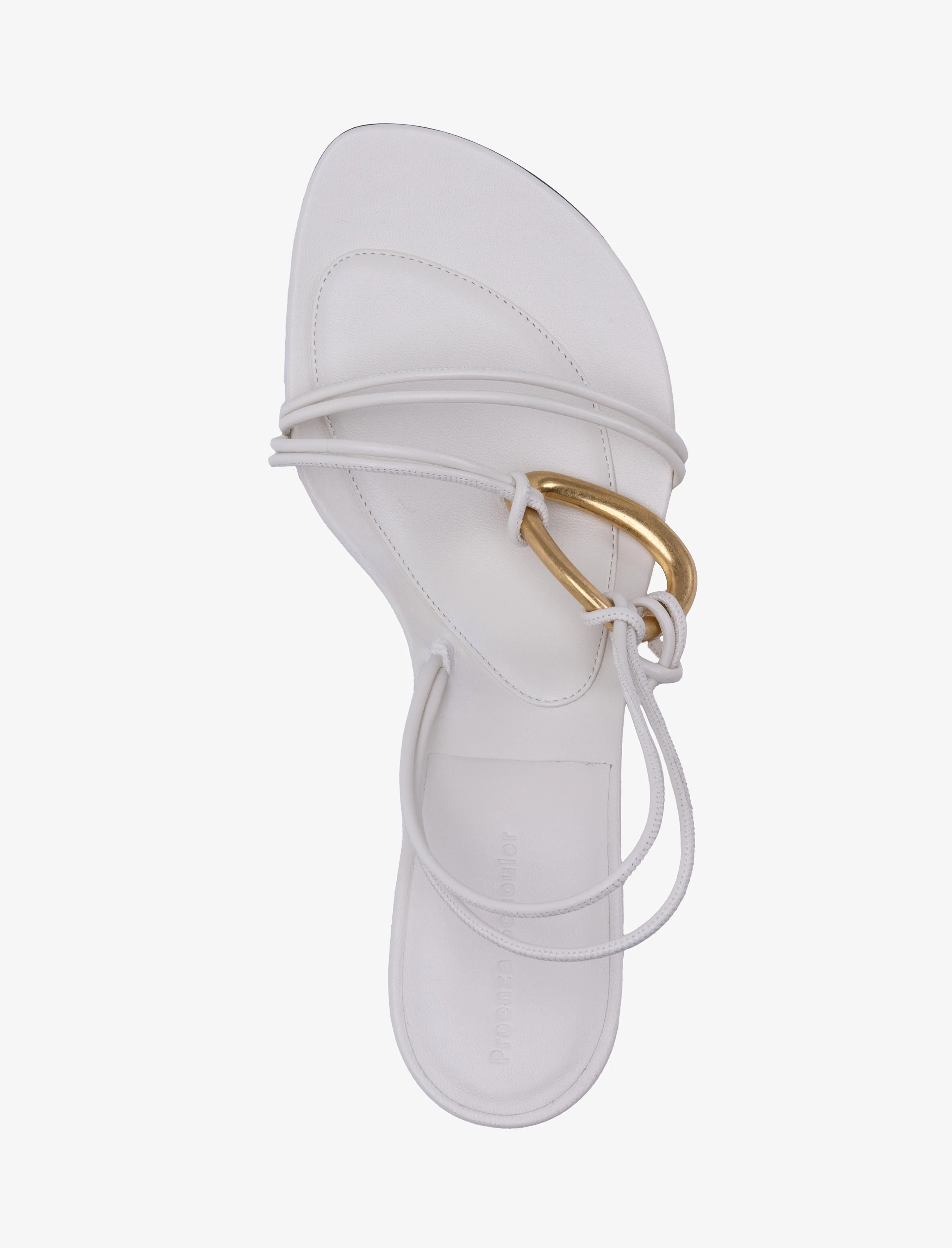 Proenza Schouler Hoop Slingback Sandals - Cream