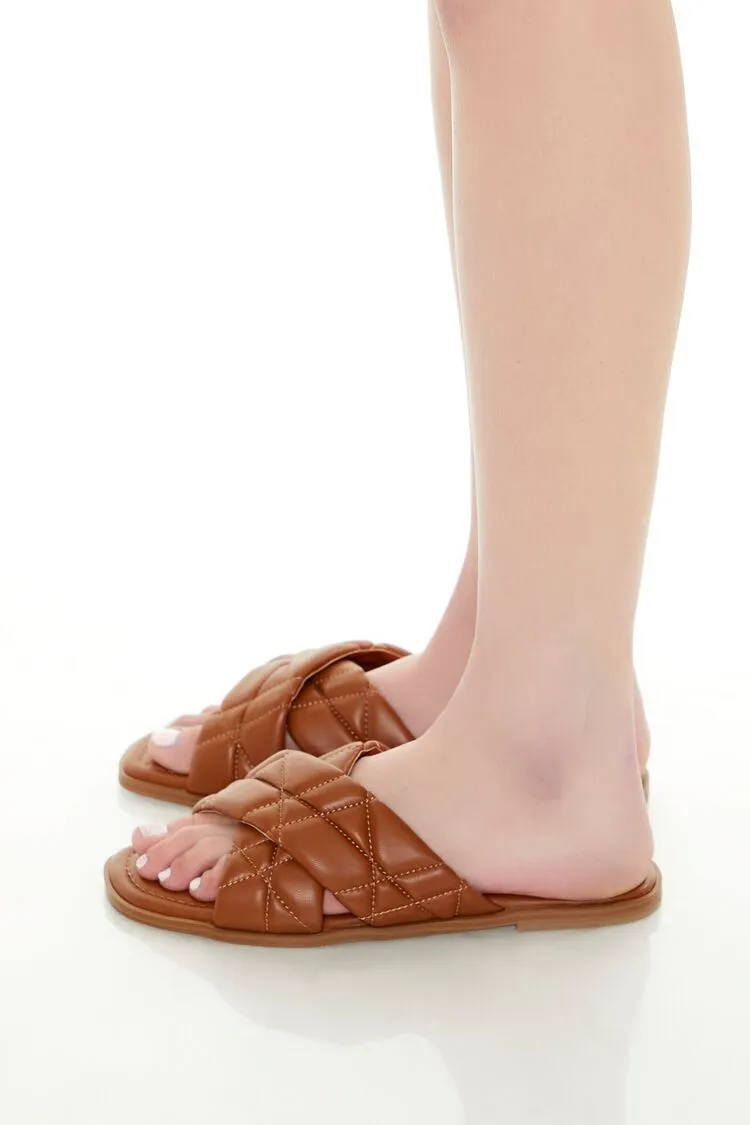 Quilted Crisscross Sandals