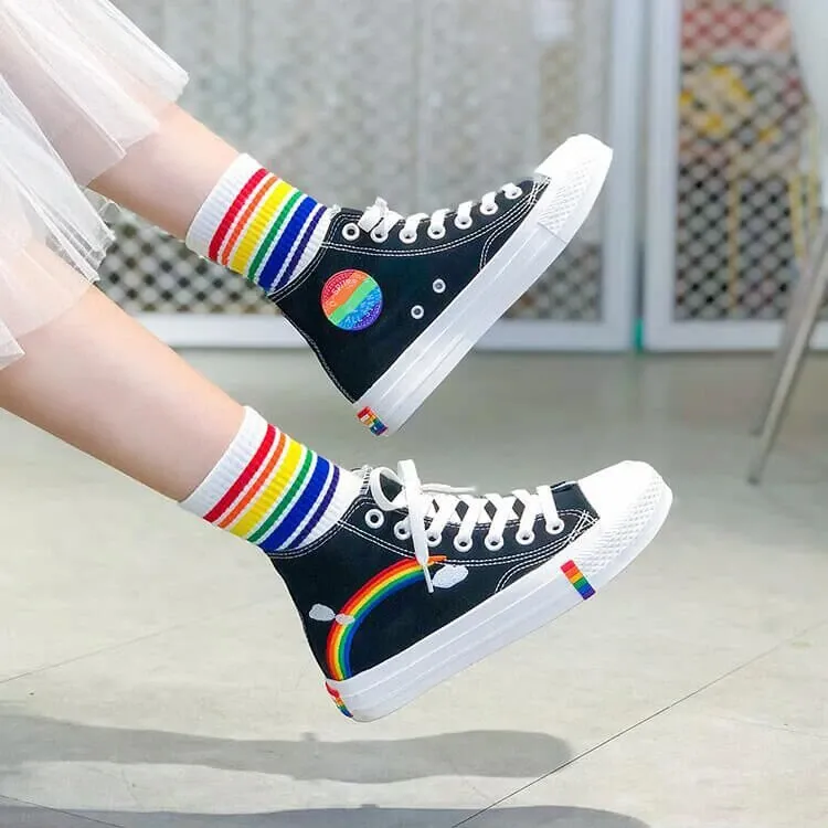 Rainbow Canvas Shoes AD11231