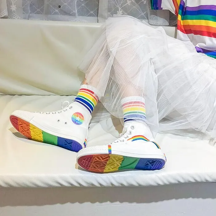 Rainbow Canvas Shoes AD11231