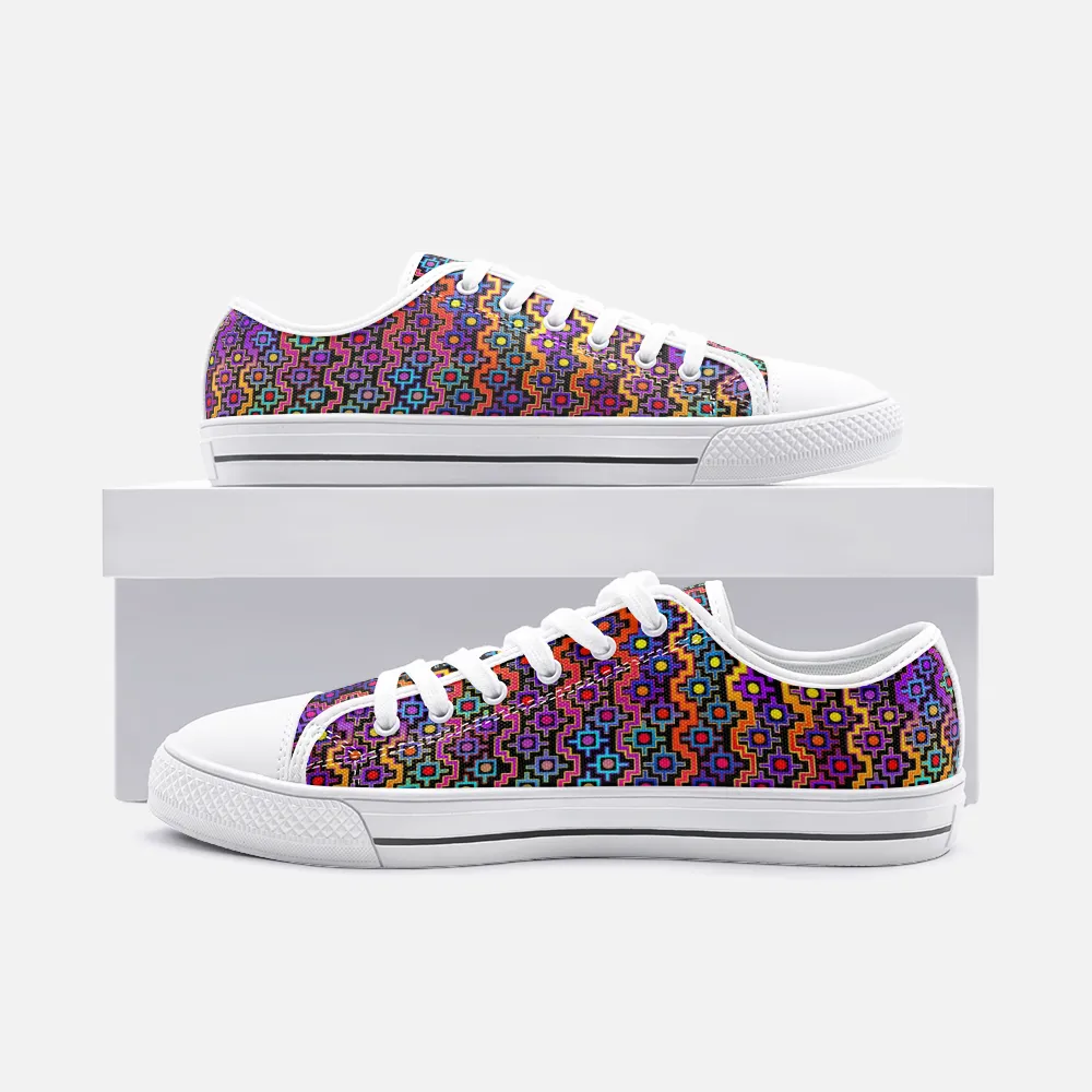 Rainbow Healing Unisex Low Top Canvas Shoes