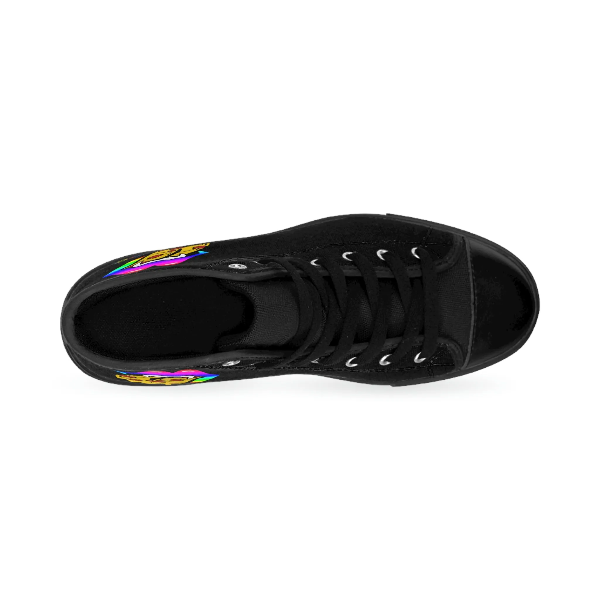 Rainbow Pizza Tongue Men's Classic Sneakers