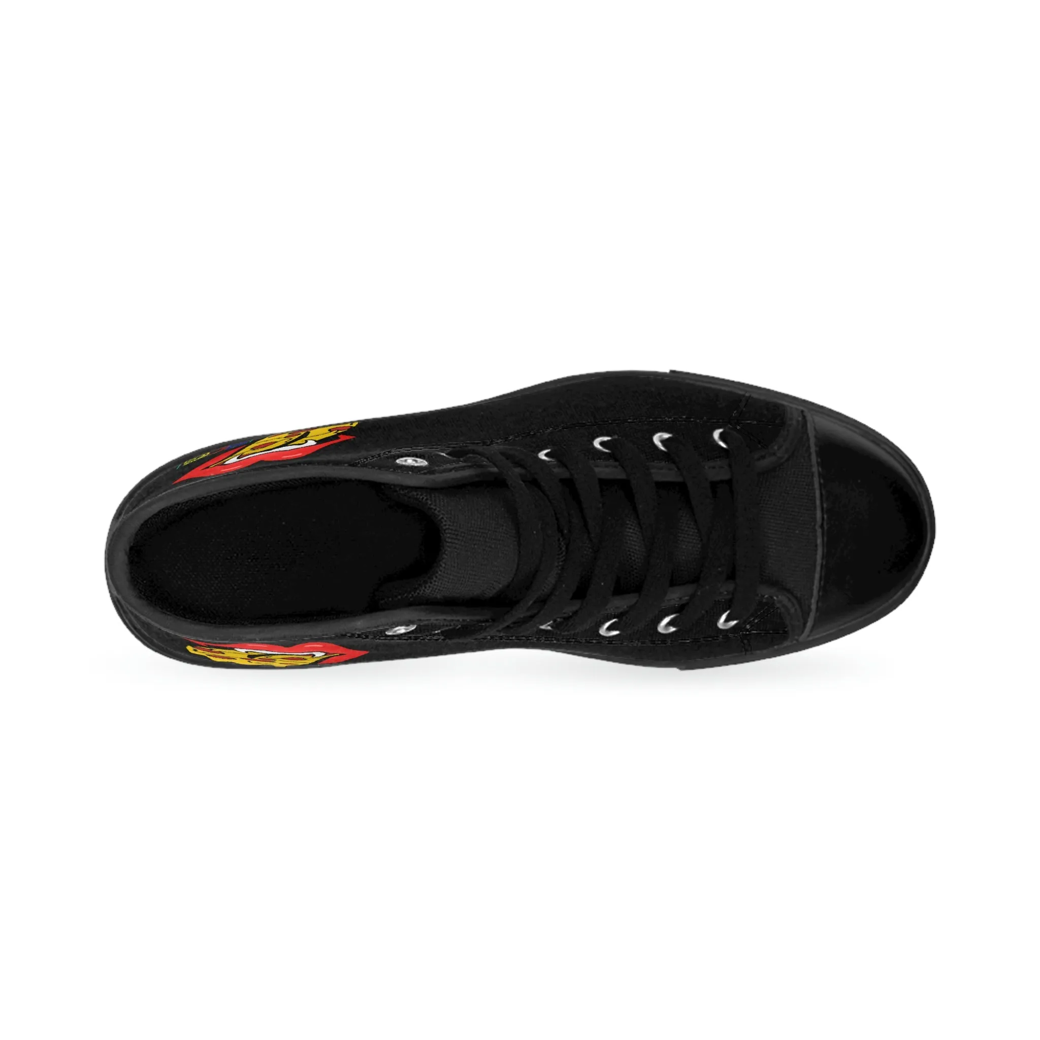 Red Pizza Tongue Men's Classic Sneakers