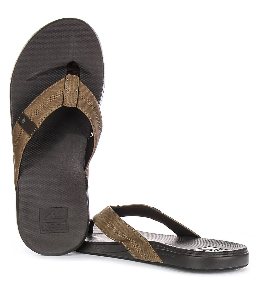 Reef Fanning Slide In Brown For Men