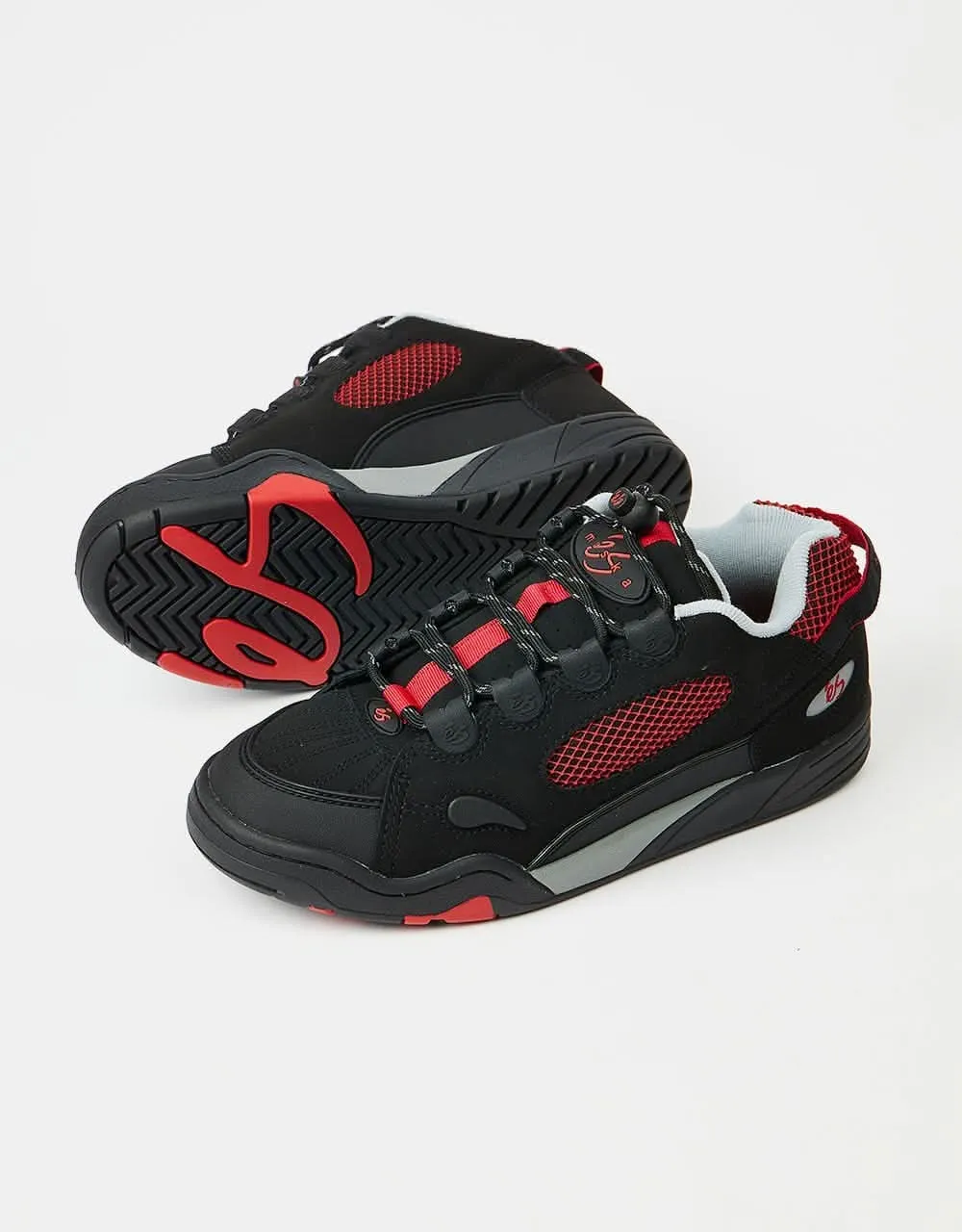 éS Muska Skate Shoes - Black/Red