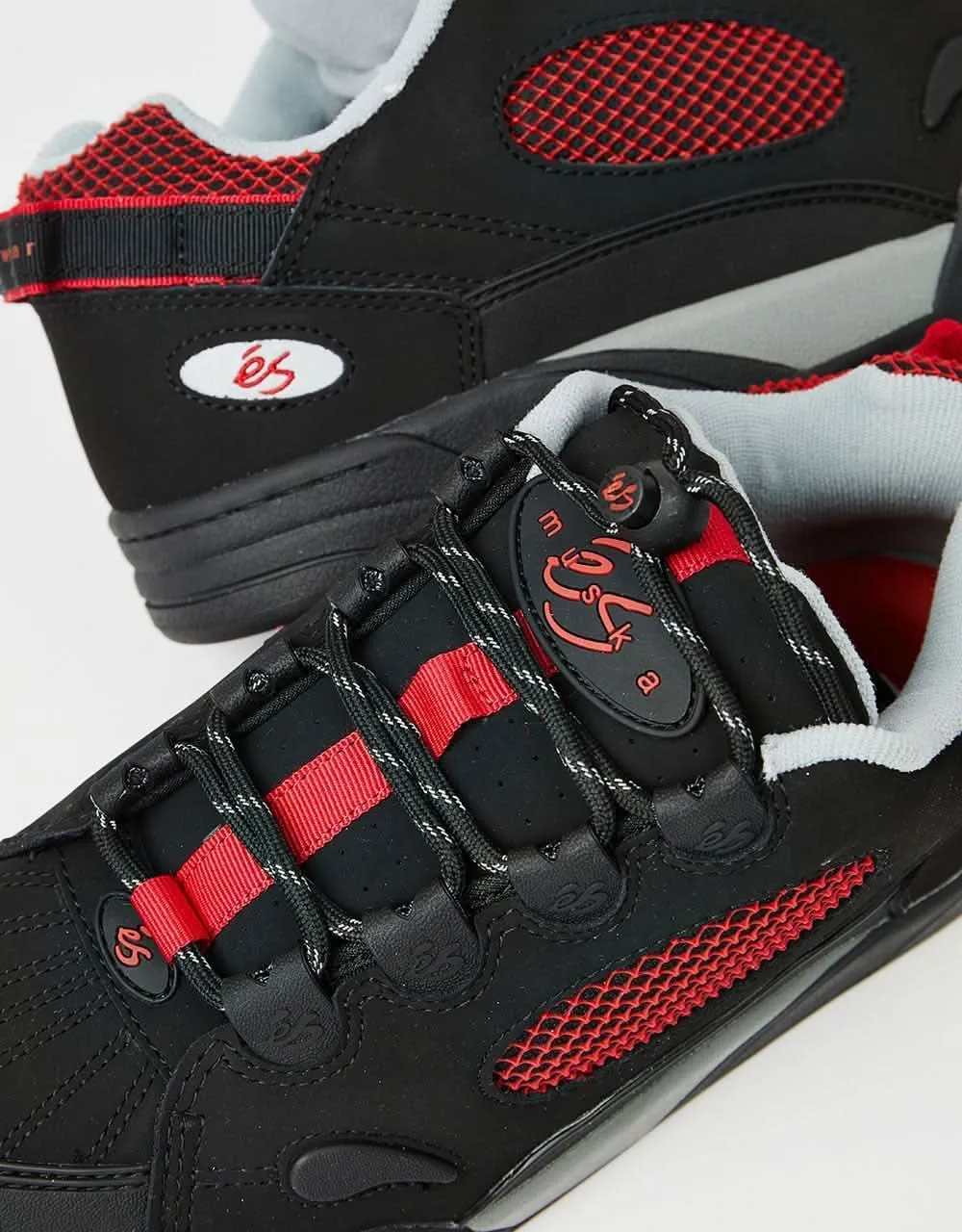 éS Muska Skate Shoes - Black/Red