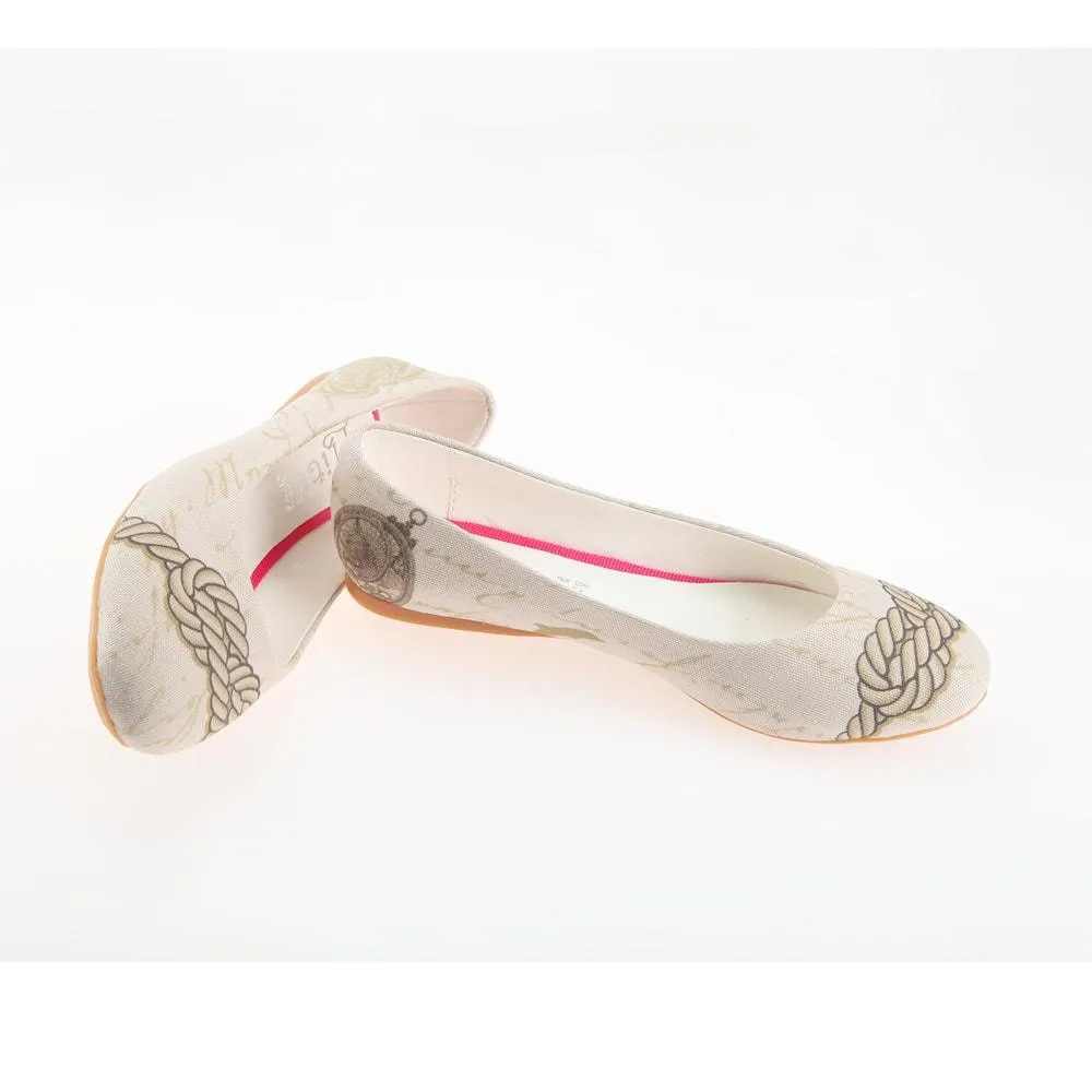 Sailor Rope Ballerinas Shoes 1106