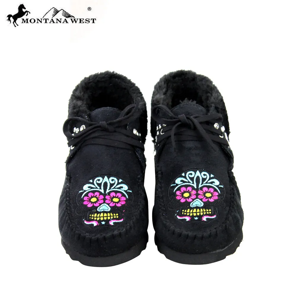 SBT-003 Montana West Moccasins Sugar Skull Collection