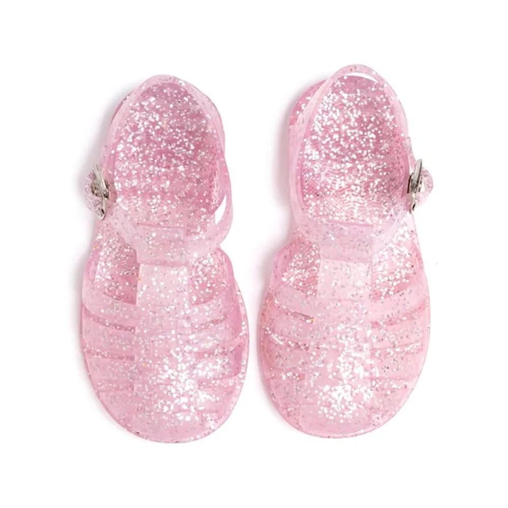 Shooshoos :: Jelly Sandal Pink Glitter