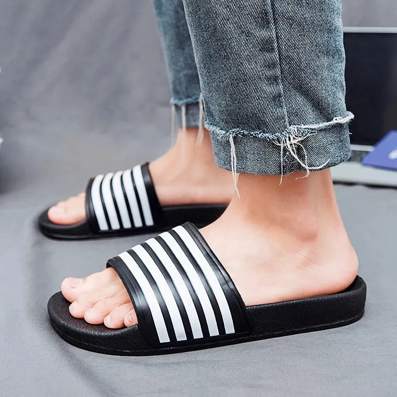 Sohiwoo Men Slippers Non-slip Beach Garden Flat Sandals Thick Sole Eva Slides Women Men shoes Casual Flip-flops Unisex Sandalias Hombre