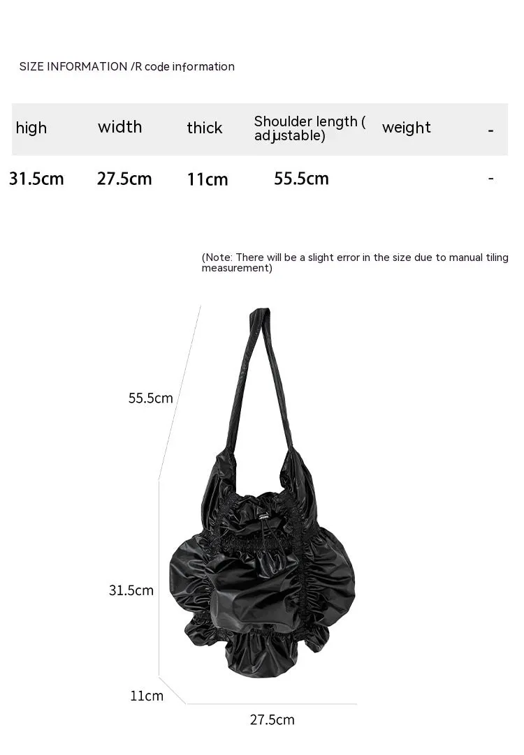 Special-interest Design Pleated Large Capacity Shoulder Bag