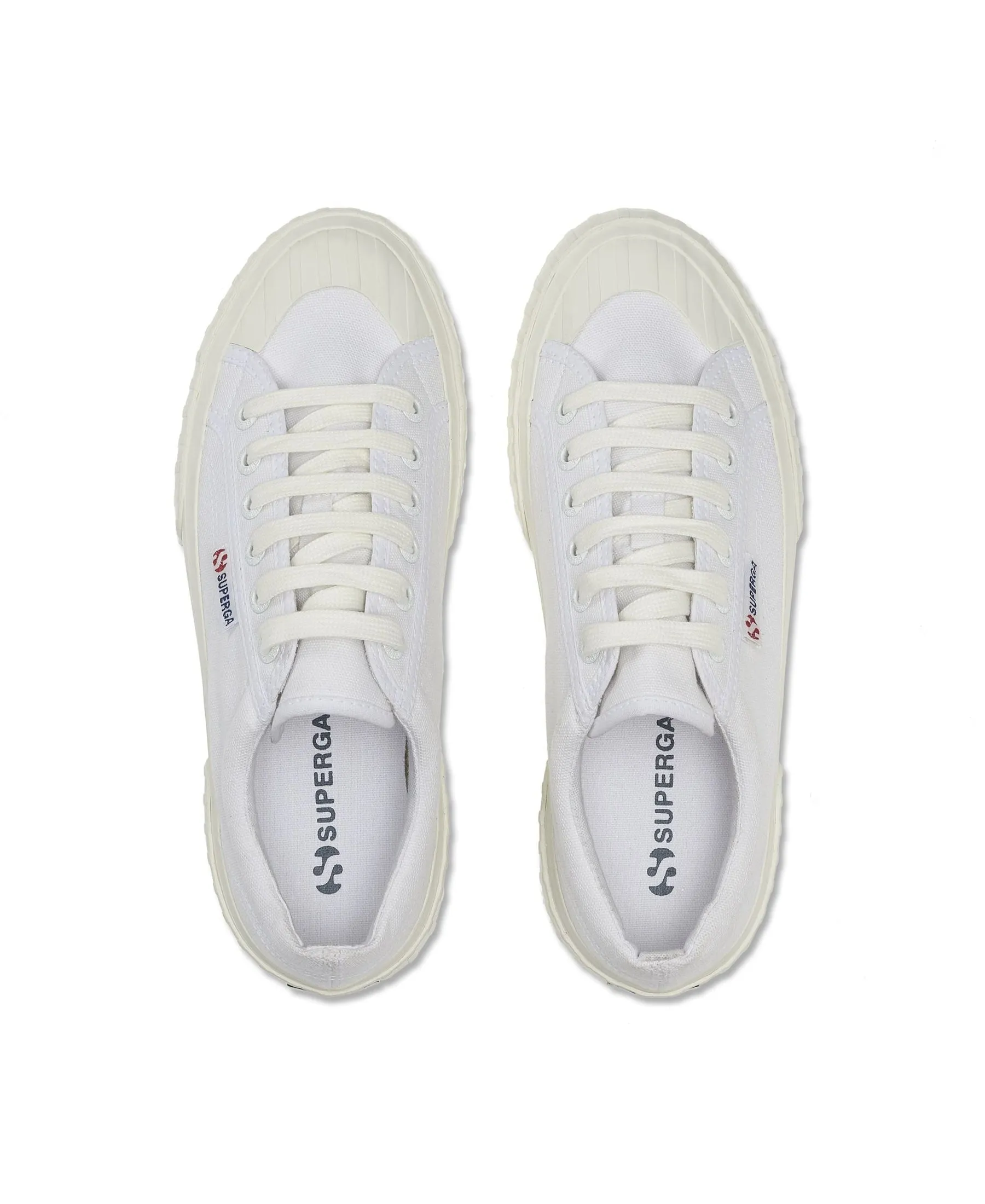 Superga 2631 Stripe Platform in White