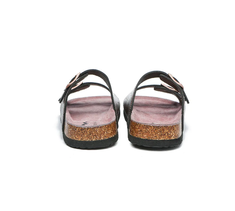 TARRAMARRA® Adjustable Strap Embossed Summer Beach Sandal Slides Oliver