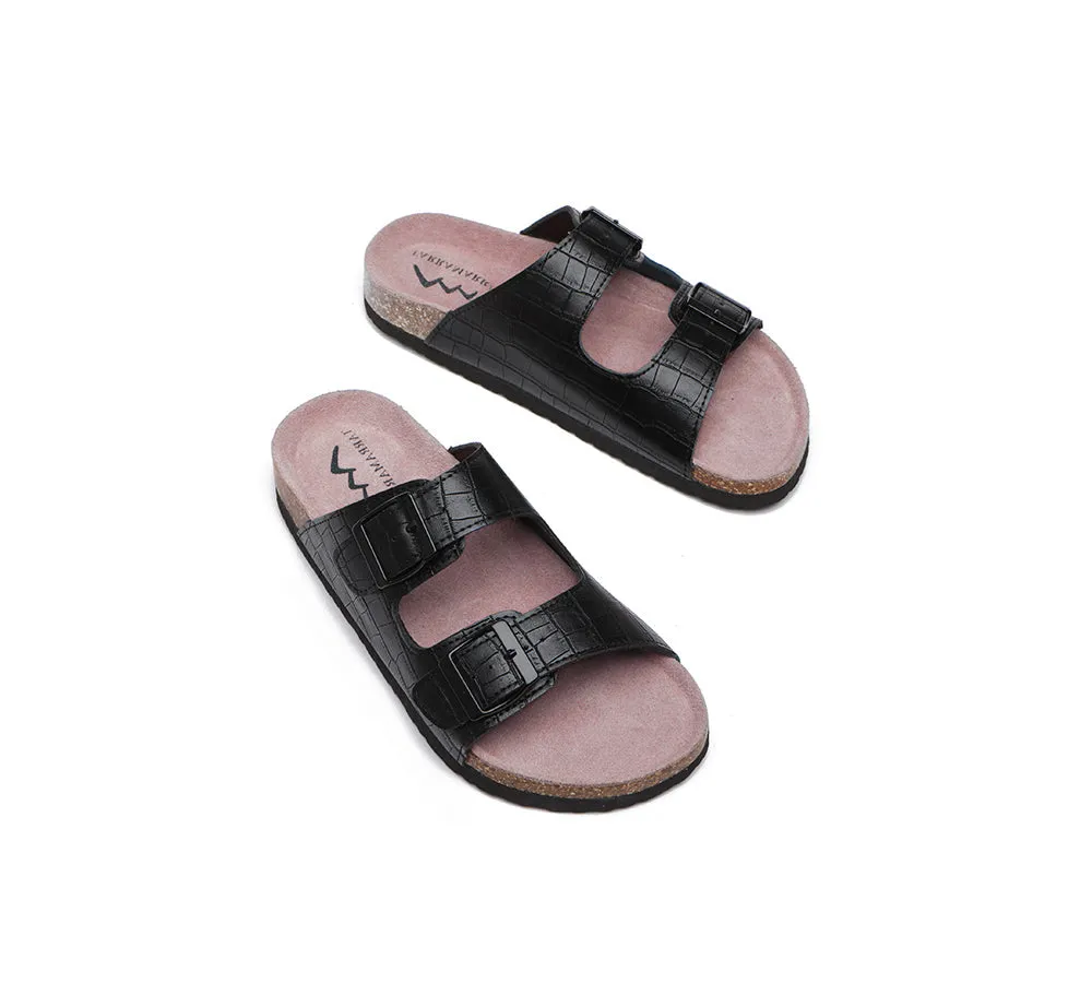 TARRAMARRA® Adjustable Strap Embossed Summer Beach Sandal Slides Oliver