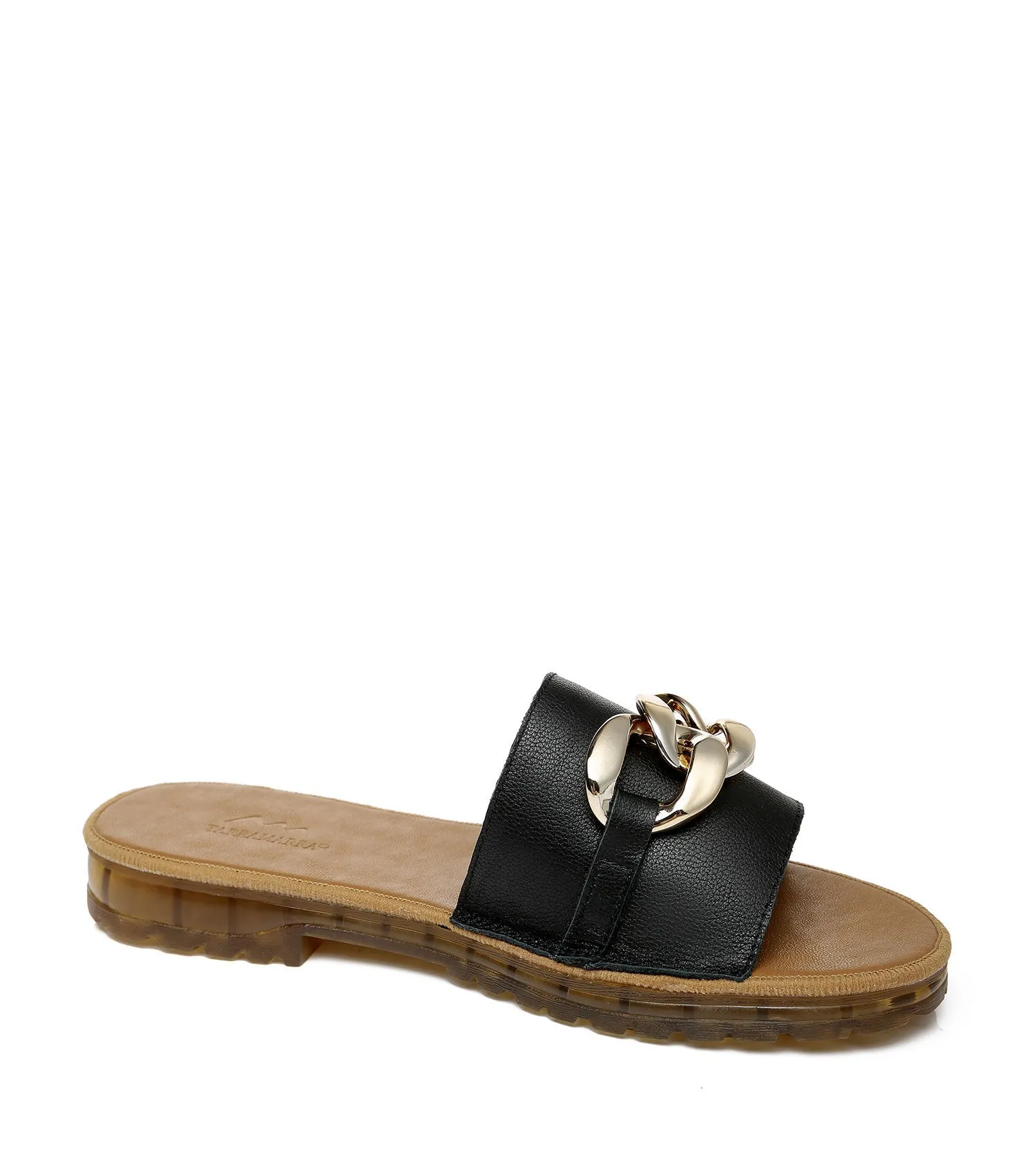 TARRAMARRA Leather Flat Slides Women Jianna Ultra Soft Footbed