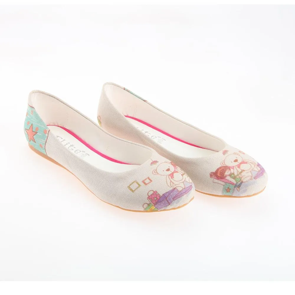 Teddy Bear Ballerinas Shoes 1102